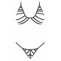 Set Camille cu Sutien Tip Halter pentru Femei L-XL