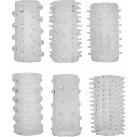 Set Manșoane Red Roses 6buc Transparent