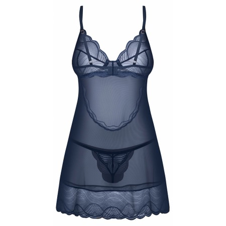 Chemise Obsessive Nightly Albastru XS-S