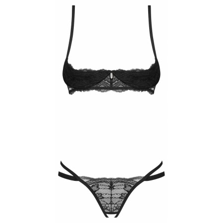 Set Obsessive Nutris Decupat Negru M-L