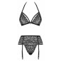 Set Obsessive 838-SEG Negru L-XL