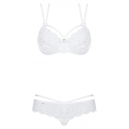 Set Obsessive 860-SET Alb L-XL