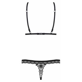 Set Obsessive 865-SET Negru L-XL