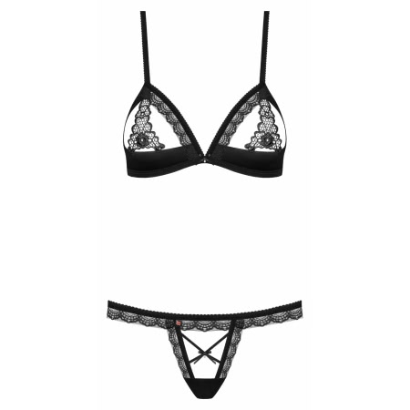 Set Obsessive 865-SET Negru L-XL