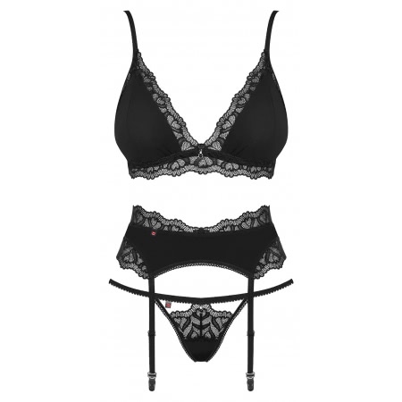 Set Obsessive Arisha Negru L-XL