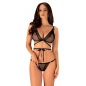 Set Obsessive Bowessa Negru L-XL