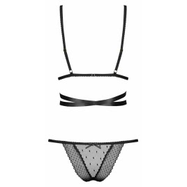 Set Obsessive Bowessa Negru L-XL