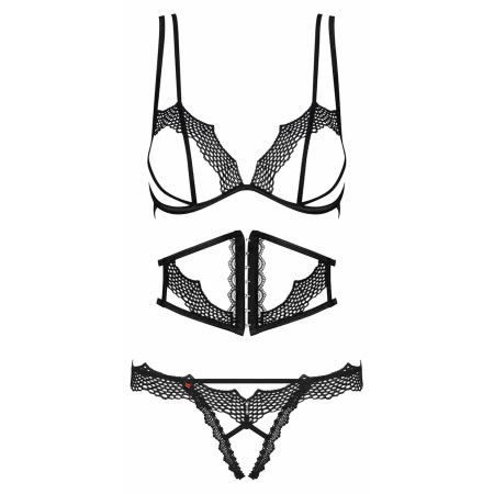 Set Obsessive Bravele Negru S-M