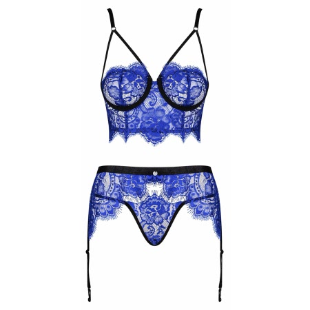 Set Obsessive Cobaltess Albastru L-XL