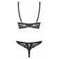 Set Fara Cupe Obsessive Letica Negru S-M