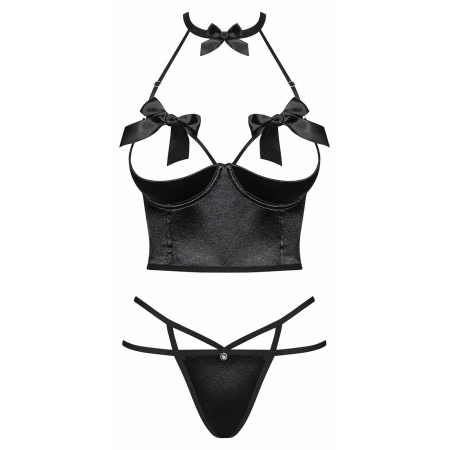 Set Obsessive Delishya Negru L-XL