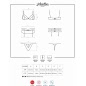 Set Obsessive Heartina Negru L-XL