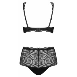 Set Obsessive Klarita cu Talie Înaltă Negru S-M