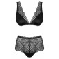 Set Obsessive Klarita cu Talie Înaltă Negru S-M