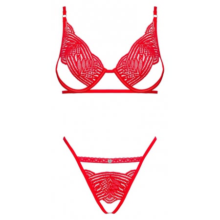 Set Obsessive Mellania Rosu S-M