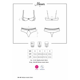 Set Obsessive Miamor Negru L-XL
