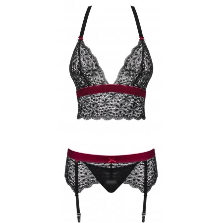 Set Obsessive Rossita Negru S-M