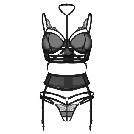 Set Obsessive Premisis Negru L-XL
