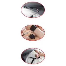 Set Ultimate Bed Restraint Fetish Fantasy Series Negru