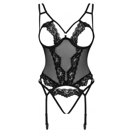 Corset Obsessive Setilla Negru L-XL