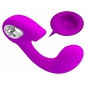Sibel Vibrator Dublă Stimulare 10+30 Moduri Reîncărcabil Mov