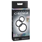 Silicone 3-Ring Stamina Set Negru