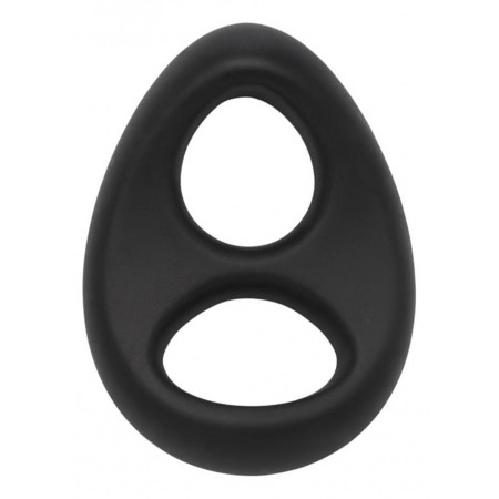 Soft Silicone Stallion C-Ring Negru