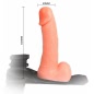 Strap On cu Testicule Ultra Cyberskin Natural