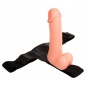Strap On cu Testicule Ultra Cyberskin Natural