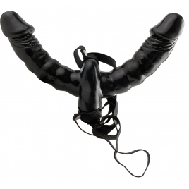 Strap-on Cu Vibratii Dublu Pentru Cuplu pe xBazar