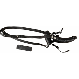 Strap On Cu Vibrații Double Thruster Negru