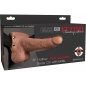 Strap On Hollow Rechargeable Fetish Fantasy 18 cm Caramel