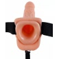 Strap On Unisex Hollow cu Testicule Natural