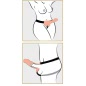 Strap On Unisex Hollow cu Testicule Natural