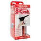 Strap On Vac-U-Lock Set 8inch Natural