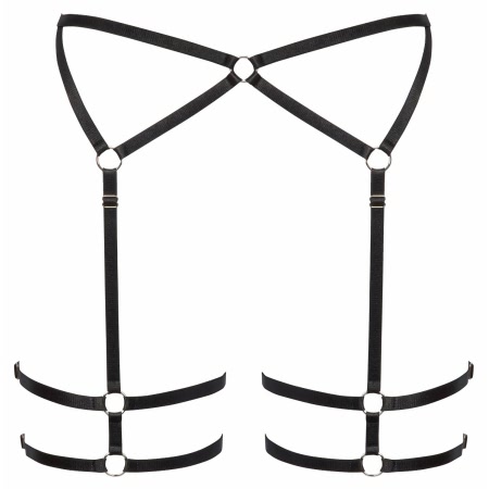 Portjartier Cottelli Collection Hidden Flame Negru S-M