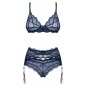 Set Cu Portjartier Obsessive Nightly Albastru M-L