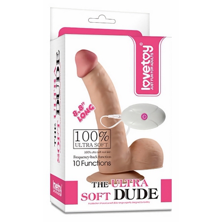 Vibrator Realist The Ultra Soft Dude cu Telecomandă