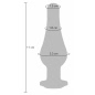 Anal Plug Diamond Bijou Medium Argintiu