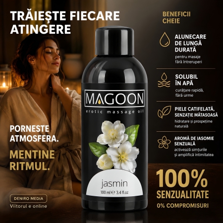 Ulei Erotic Magoon Jasmin pentru Masaj în Cuplu 100 ml