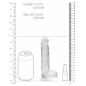 Ultra Realistic 17cm Cu Testicule Transparent