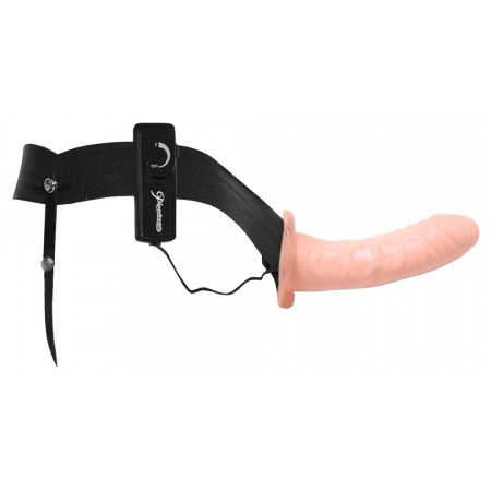 Vibrating Hollow Strap On For Him Or Her Natural