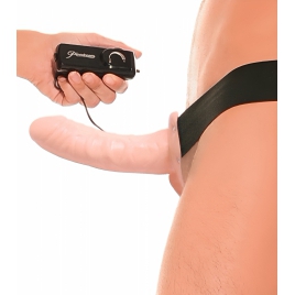 Vibrating Hollow Strap On For Him Or Her