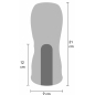 Vibrating Twin Turbo Masturbator Negru