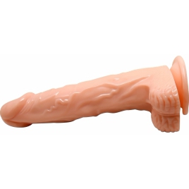 Vibrator Realist Fiery Dong cu Rotație și Încălzire