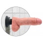 Vibrator cu Ventuza King Penis 20.3cm Natural