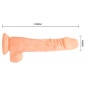 Vibrator Cu Ventuza Baile 21cm Natural