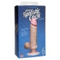 Vibrator cu Ventuza The Realistic Penis 21cm Natural