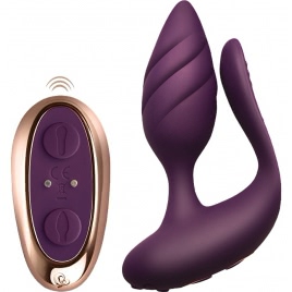 Vibrator Dublu Cocktail Couples Toy Burgundy pe xBazar