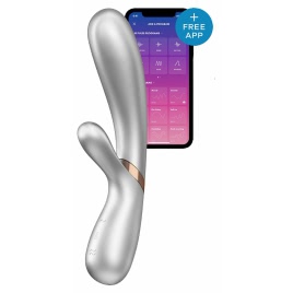 Vibrator Hot Lover Heat Argintiu